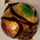 Venetian 14k gold foil lampworked beads with gold-filled finding