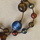 Venetian silver foil glass beads, each 18