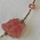 Strawberry quartz nuggets and faceted quartz beads, 17